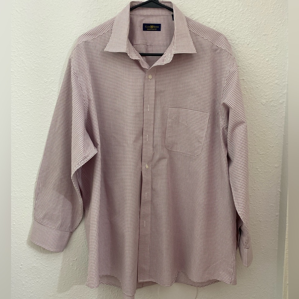 men’s button down shirt club room regular fit